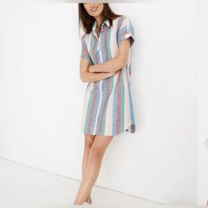 Madewell Central Shirt Dress in‎ Flagstaff Stripe